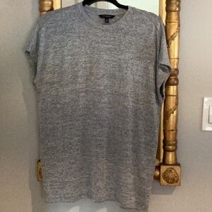 Banana Republic, Very soft , gray and white marled woven fabric, M